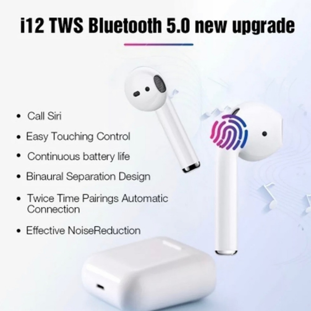 NEW - i12 TWS Bluetooth 5.0 AirPods - Picture 2 of 4